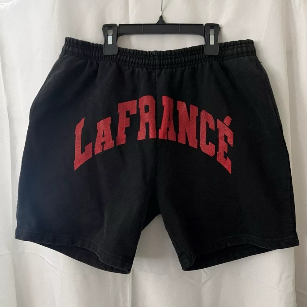 Los Angeles Apparel Athletic Shorts Black and Red